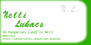 nelli lukacs business card